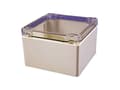Pikkukuva 3 / 3: Hammond Electronics 1554P2GYCL Universalkabinetti 120 x 120 x 80 ABS Gråhvid (RAL 7035) 1 stk