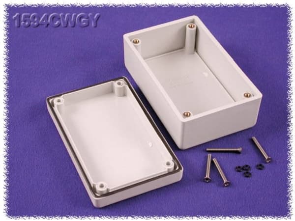 Hammond Electronics 1594CWGY Universalkabinet 105 x 66 x 45 ABS Grå 1 stk 1 stk