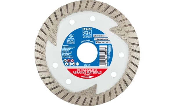 PFERD 68000021, 2,22 cm, 2,2 mm, 13300 RPM, Tyskland, 146 g, 145 mm