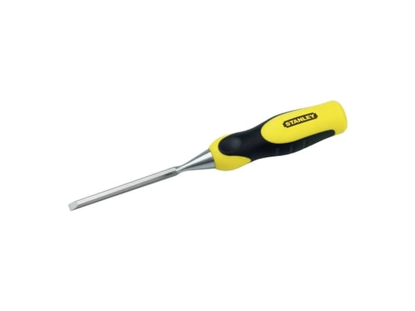 Stanley 0-16-870, Bred meisel, Meisel skjær, Stål, Sort, Gult, Ergonomisk, 6 mm