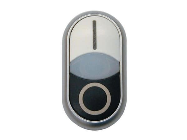 Eaton 284817 M22S-DDLF-WS-X1/X0 Kaksoispainike Eturengas muovia 1 kpl