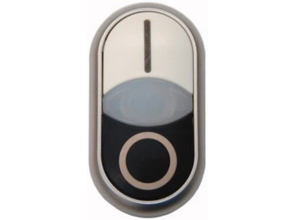 Eaton 284817 M22S-DDLF-WS-X1/X0 Kaksoispainike Eturengas muovia 1 kpl