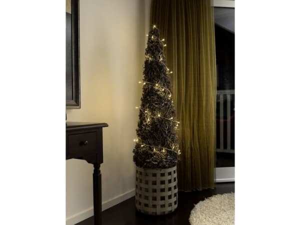 Konstsmide 6340-123 Micro ljuskedja Internt via strömförsörjning Antal glödlampor 10 LED (RGB) Varmvit Belyst Längd: 0,63 m