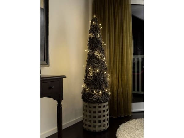 Konstsmide 6340-123 Micro ljuskedja Internt via strömförsörjning Antal glödlampor 10 LED (RGB) Varmvit Belyst Längd: 0,63 m