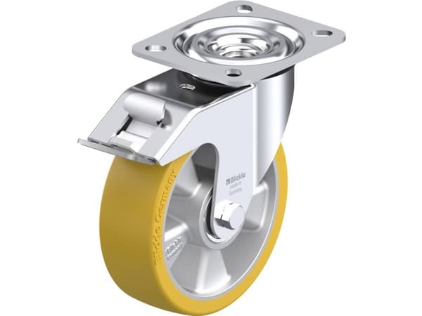 Styrehjul med bremse Blickle L-ALTH 125K-FI