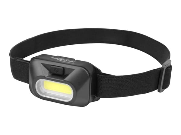 ANSMANN HD120B - Pään taskulamppu - LED (COB) - 1 W - musta