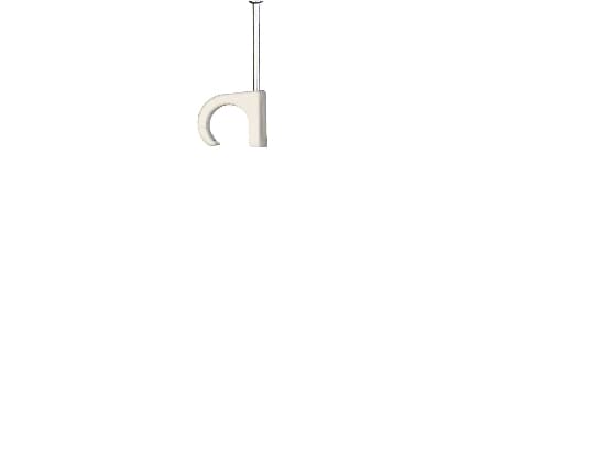 Schneider Electric 2042018 Sømclips 2042018 Bundt-Ø-område 10 til 14 mm Uv-stabiliseret, halogenfrit Hvid 100 stk