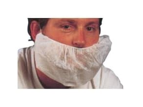 Skægbind One Size med Elastik Hvid,10 pk x 100 Stk/krt