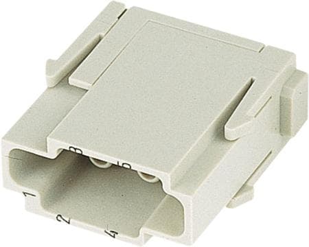 HARTING Stikindsats HAN E modul 6 polet, Crimp han ben, max 16A - (2 stk.)