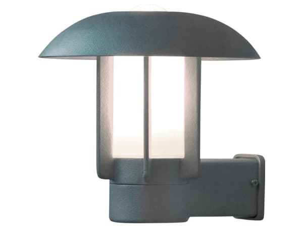 Konstsmide 401-312, Väggbelysning för utomhusbruk, Grå, Silver, Trädgård, Terass, Opal, 1 lampor, Varmvitt