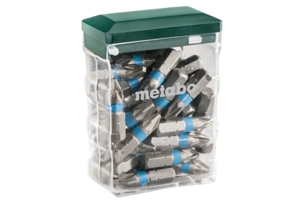 Metabo 626711000, 25 stykker, Pozidriv, PZ 2, Kromvanadiumstål, 25 mm
