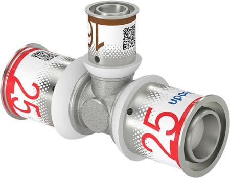 MLC pres T-stk 25-16-25mm - til gulvvarme- og brugsvand- og radiatorsystemer