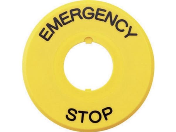 Idec Haav4-27 Emergency Stop Label