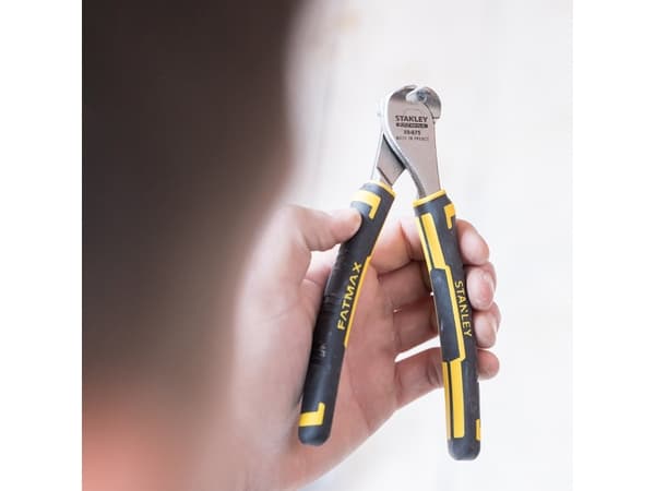 Stanley 0-89-875, Ändavbitartång, 2,2 cm, Svart, Gul, 160 mm