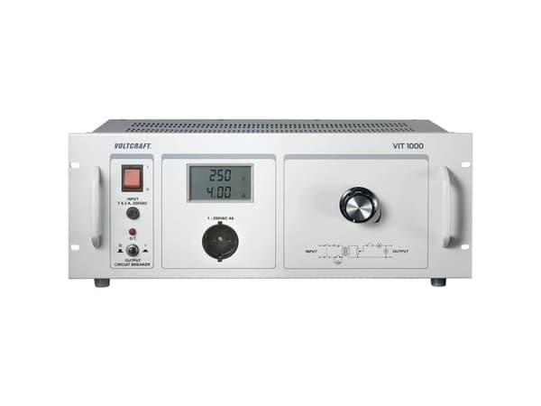 VOLTCRAFT VIT 1000 Diskret laboratorietransformator justerbar 1 - 250 V/AC