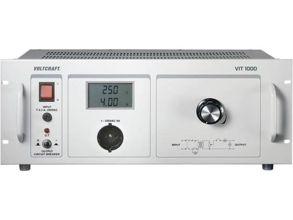 VOLTCRAFT VIT 1000 Diskret laboratorietransformator justerbar 1 - 250 V/AC