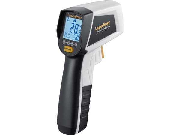 Laserliner ThermoSpot Pocket, 95 mm, 132 mm, 37 mm, 144 g, Svart, Grå, °C