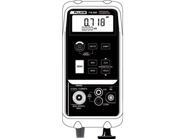 Fluke 719 30G, -0,85 - 2,4 Bar, 0,1 Bar, -10 - 55 ° C, -30 - 60 ° C, 0 - 95%, Alkalisk
