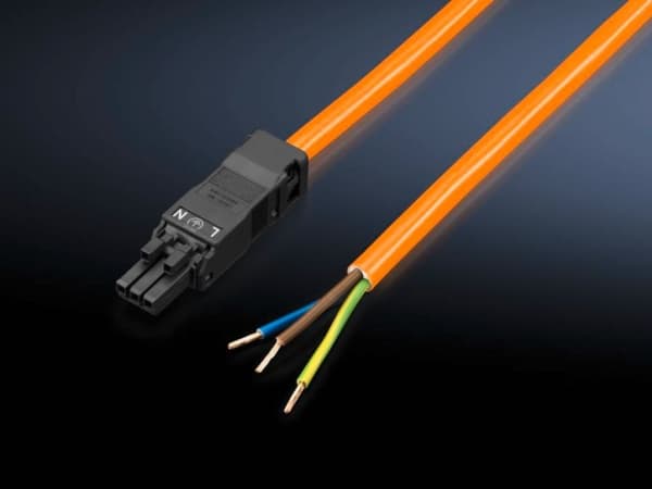 Rittal 2500.400, 3 m, 3-pin, Rett, Rett