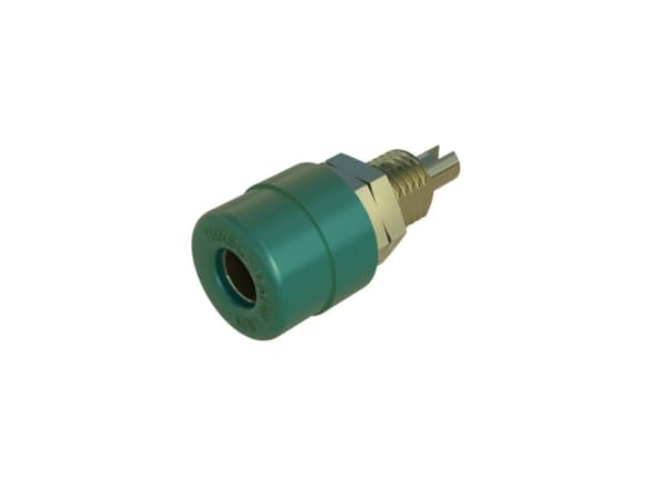 SKS Hirschmann BIL 20 Au gn Laboratorietilslutning Tilslutning, indbygning lodret Stift-diameter: 4 mm Grøn 1 stk