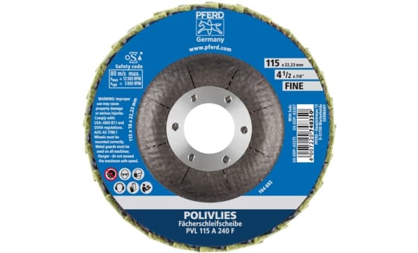 PFERD 44694103, 13300 RPM, 11,5 cm, 18 mm, 240 g, 5 stykker