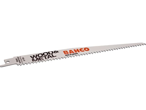 Bahco 3940-300-6-SL-5P, Sticksågsblad, Metall, Trä, Stål, Vit, 30 cm, 255 g