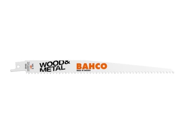 Bahco 3940-300-6-SL-5P, Sticksågsblad, Metall, Trä, Stål, Vit, 30 cm, 255 g