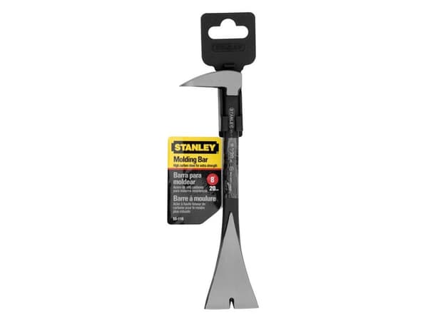 Stanley 0-55-116, Molemmissa päissä naulanvedin, Musta, Ruostumaton teräs, Hiiliteräs, Musta, 20 cm, Ripustettava kortti