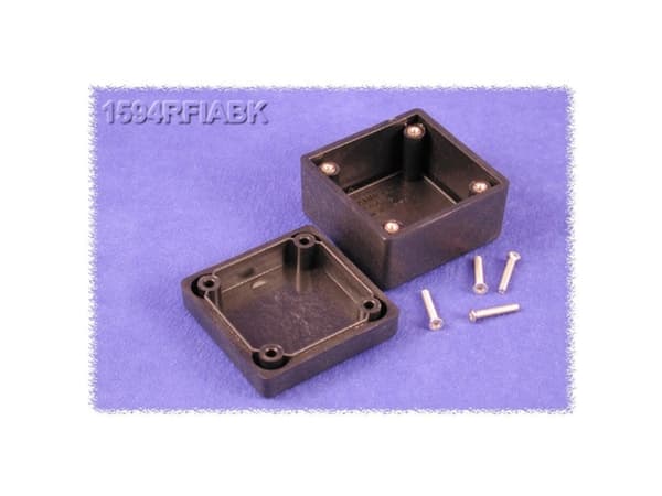 Hammond Electronics 1594RFIABK Universalkabinet 56 x 56 x 40 ABS Sort 1 stk