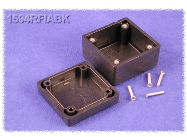Hammond Electronics 1594RFIABK Universalkabinet 56 x 56 x 40 ABS Sort 1 stk