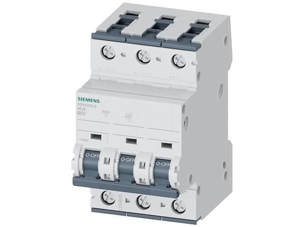 Siemens 5SY43506 5SY4350-6 Ledningssikkerikkerhedsafbryder 50 A 230 V, 400 V