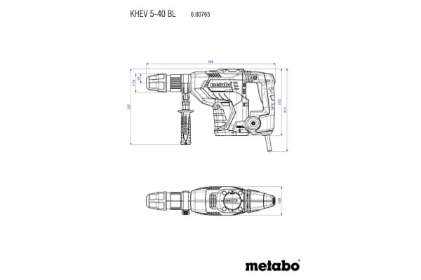 Metabo KHEV 5-40 BL - Combination hammer - 1150 W - 2-mode - SDS-max - 8.7 joule