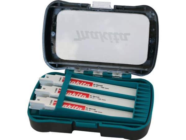 Makita - Saber saw blade set - för metall, mild steel - 30 delar - längd: 150 mm - för Makita DJR183, DJR183RT1J, DJR183Z, DJR188, DJR188Z, JR3070CT