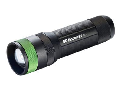 GP Discovery C32 - Taskulamppu - LED - 3 tilaa musta, Vihreä