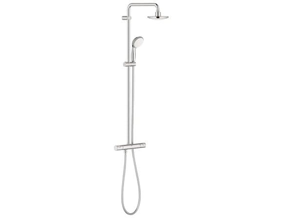 Grohe Vitalio Go 160 brusesystem med termostat, Ø160 mm hovedbruser samt håndbruser