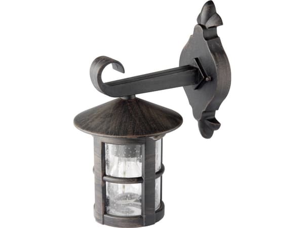 Brilliant Jordy 45582/60 Udendørs vægbelysning LED (RGB) E27 60 W Sort, Rist