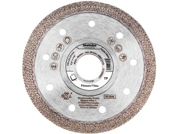 Metabo 628578000, Klippskiva, Platt i mitten, Kakel, Metabo, 2,22 cm, 11,5 cm
