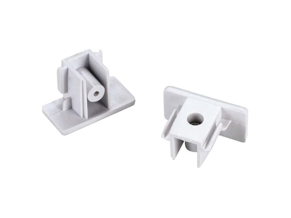SLV 143131, Stopplock, Vit, Polykarbonat, IP20, 35 mm, 4 mm