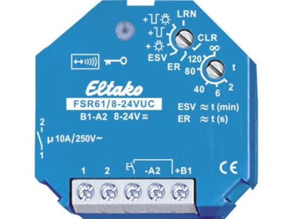 ELTAKO FSR61/8-24V UC radioaktuator UP 1 kontakt 10A/250V AC (30100004)