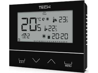 Tech Controller ST-292V2 trådlös tvåstegskontroll för rum (3 mm glas) svart