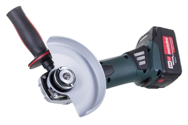 Vinkelsliber METABO W 18 LTX 150 QUICK (600404650) + metaBOX 165 L-kuffert Grøn, Sort