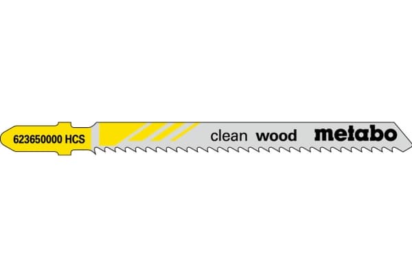 Metabo 623608000, Figursågblad, Spånskiva, Träfiberskiva, Hårt träslag, Metallplåt (medeltjock), Mjuka träslag, Plywood med träkärna, Stål med hög ko