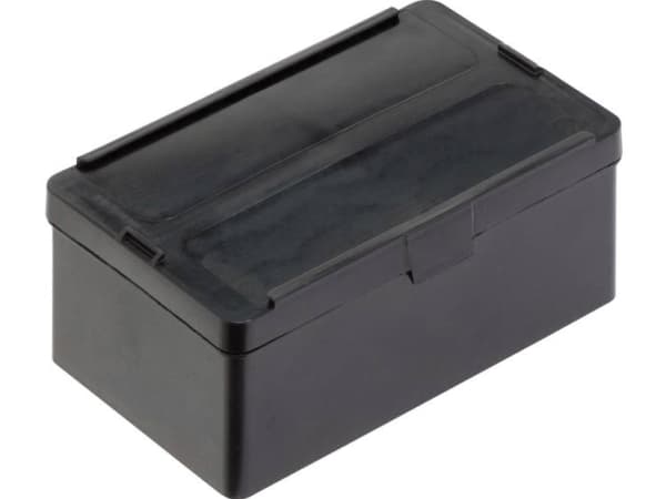 Alutec 1308.050 ESD Dåse med hængsel (B x H x T) 136 x 55 x 87 mm Sort 1 stk
