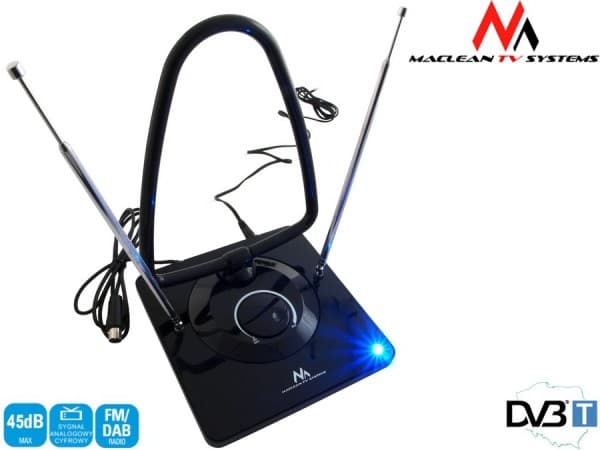 Værelse DVB-T/T2 H.265 HEVC antenne MCTV-963 med forstærker, FM-radio