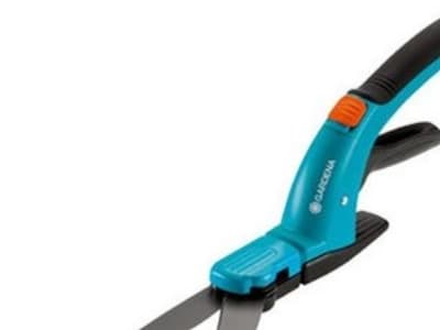 Gardena 8733-30, Horisontale blader, Kort håndgrep, Rett blad, Sort, Blå