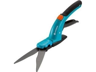 Gardena 8733-30, Horisontale blader, Kort håndgrep, Rett blad, Sort, Blå