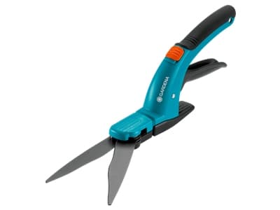 Gardena 8733-30, Horisontale blader, Kort håndgrep, Rett blad, Sort, Blå