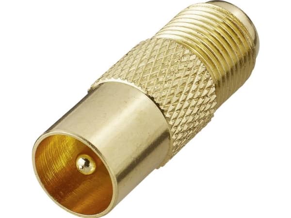 Renkforce RF-4197003, Belling-Lee/IEC, F, Guld