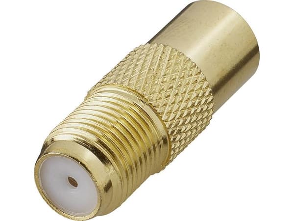 Renkforce RF-4197003, Belling-Lee/IEC, F, Guld
