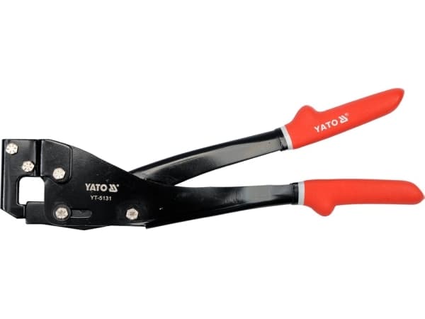 Yato YT-5131, Puristuspihdit, 0,8 mm, Alumiini, Terästä, Titaani, PVC-muovi, Terästä, Punainen, 345 mm